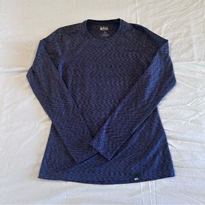 REI Co-Op Women's Purple & Black Long Sleeve Athletic Top